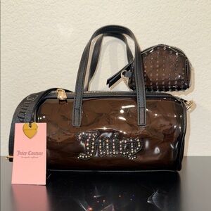 Juicy Couture Black Soft Serve Mini Barrel Transparent Set